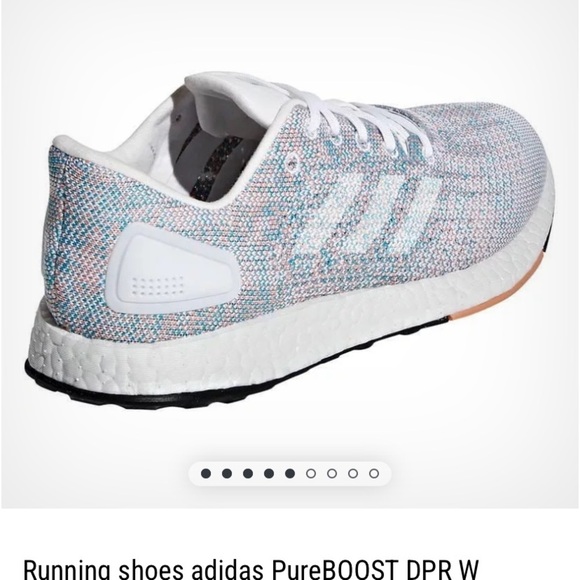 Nwt Running shoes adidas PureBOOST DPR  blue spring $170 athletic activewear - Picture 5 of 15